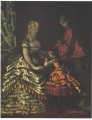 Interior con dos mujeres y un niño Paul Cezanne